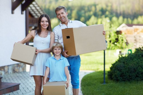 Safe delivery and unloading procedure at a property