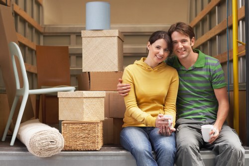 Office and commercial removals service in Hornchurch with moving van