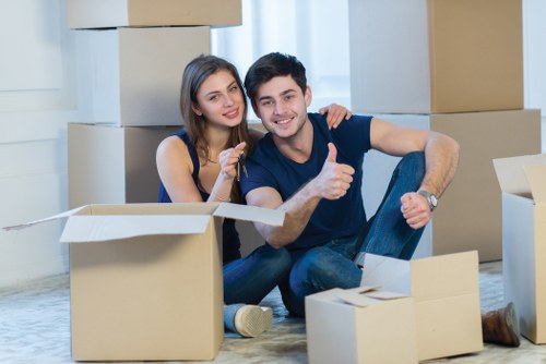 Grand piano moving preparation in Hornchurch property