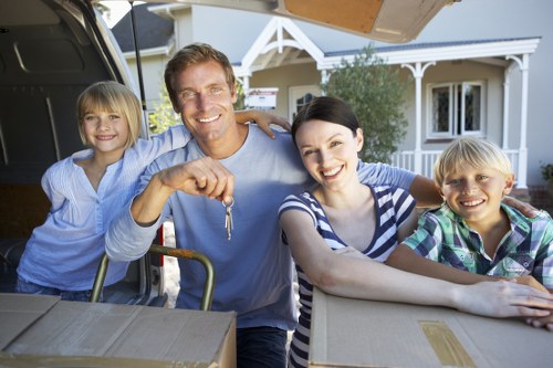 House removals process with furniture protection in Hornchurch