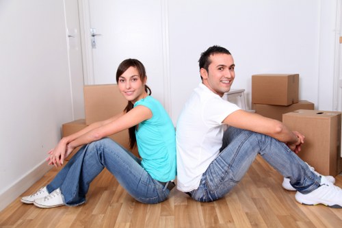 Student packing items before a move in Hornchurch