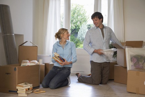 Professional movers loading furniture for a Hornchurch relocation