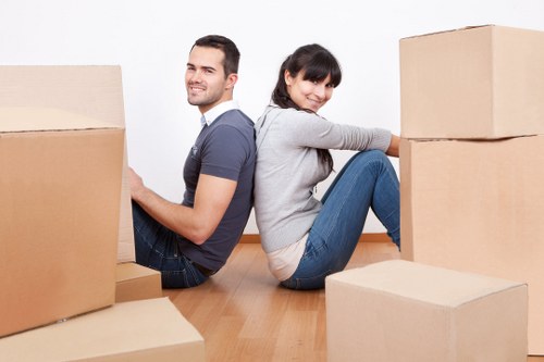 Packing and loading items into a removal van in Hornchurch