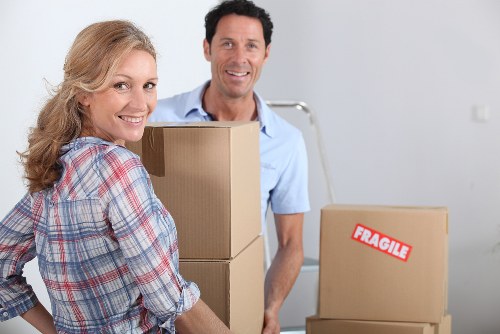 IT equipment and office boxes ready for a professional relocation